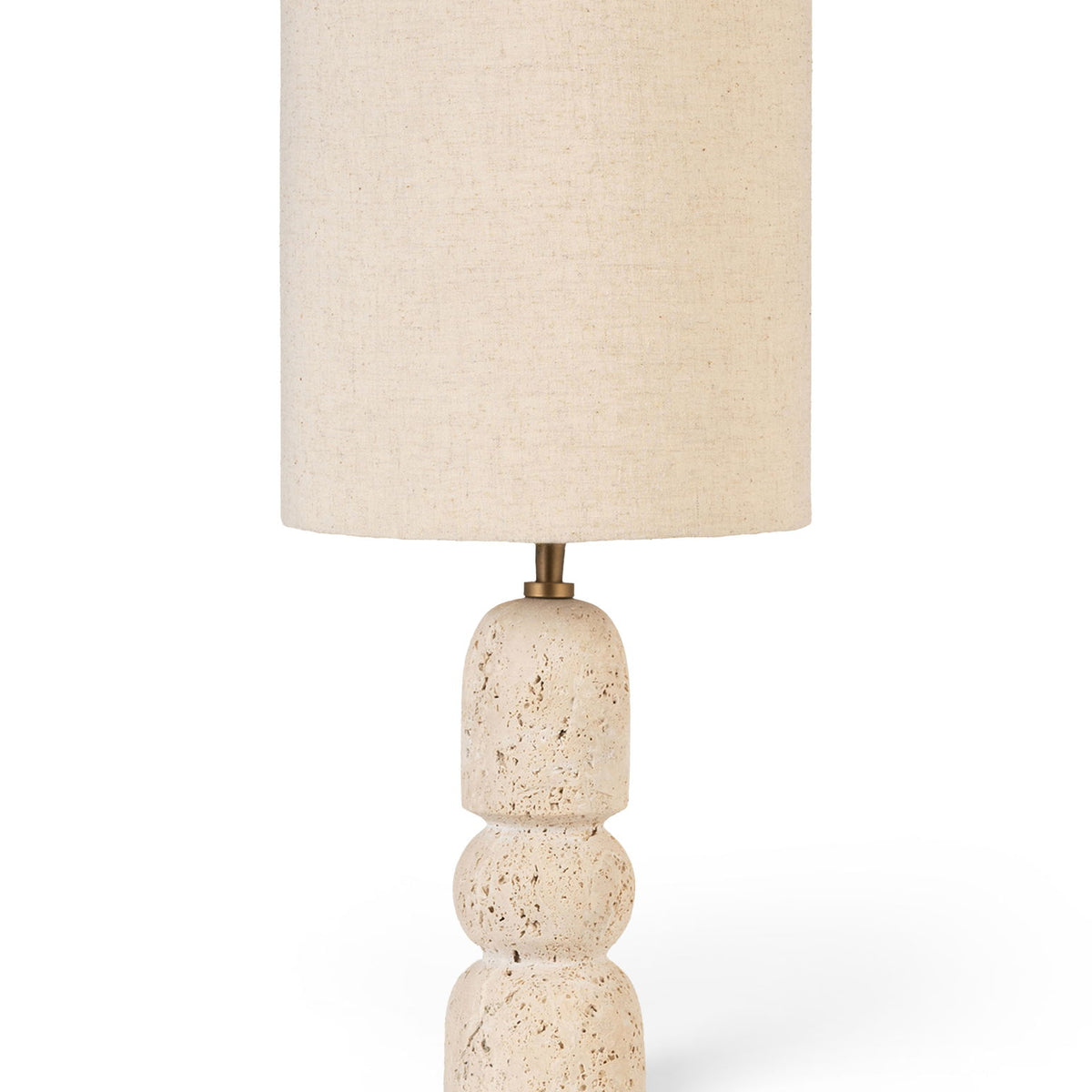 Paros - Base And Linen Textured Fabric Shade Table Lamp