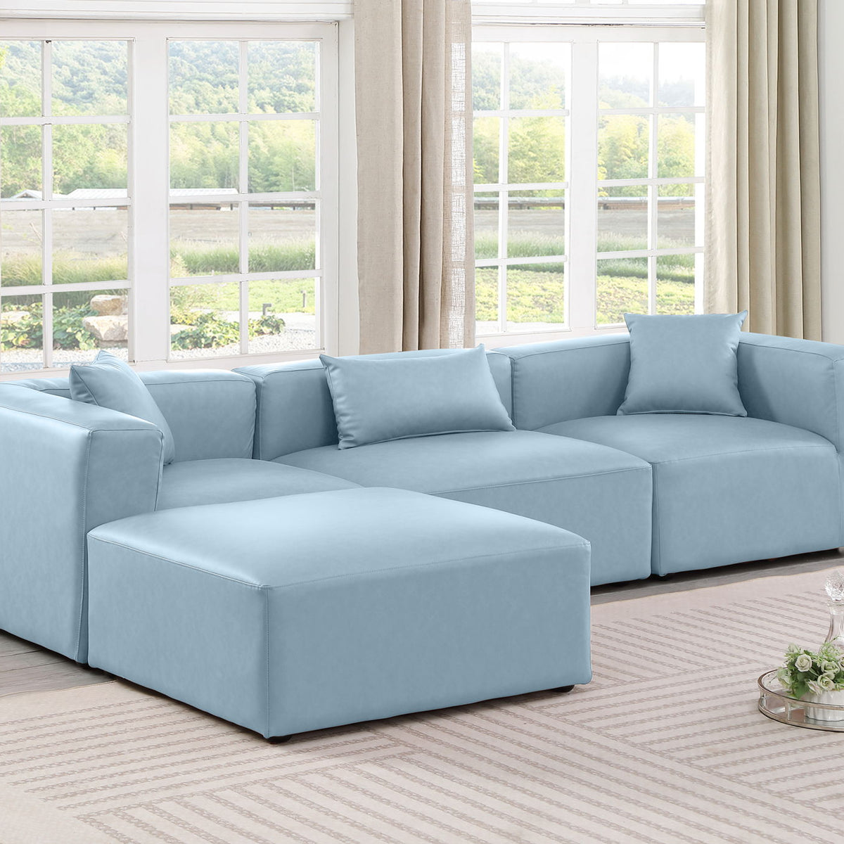 Cube - 4 Piece Modular Sectional With Chaise