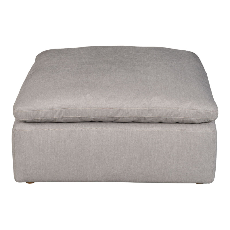 Terra - Livesmart Fabric Condo Ottoman - Light Gray