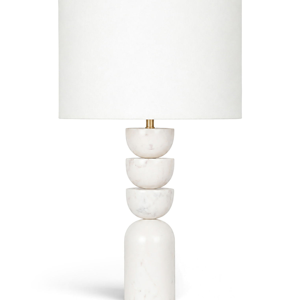 Opus - Linen Textured Fabric And Brass Table Lamp