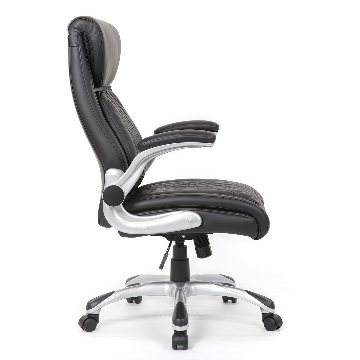 High Back Ergonomic Executive Office Chair, Adjustable Height And Lumbar Support For Home & Office - Black