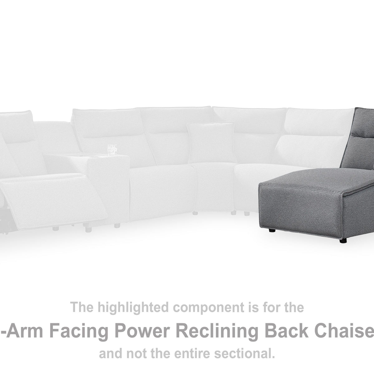 ModMax II - Salt And Pepper - RAF Press Back Power Chaise