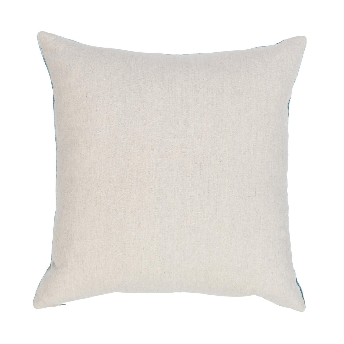 Light beige solid square pillow, 22 x 22 inch size