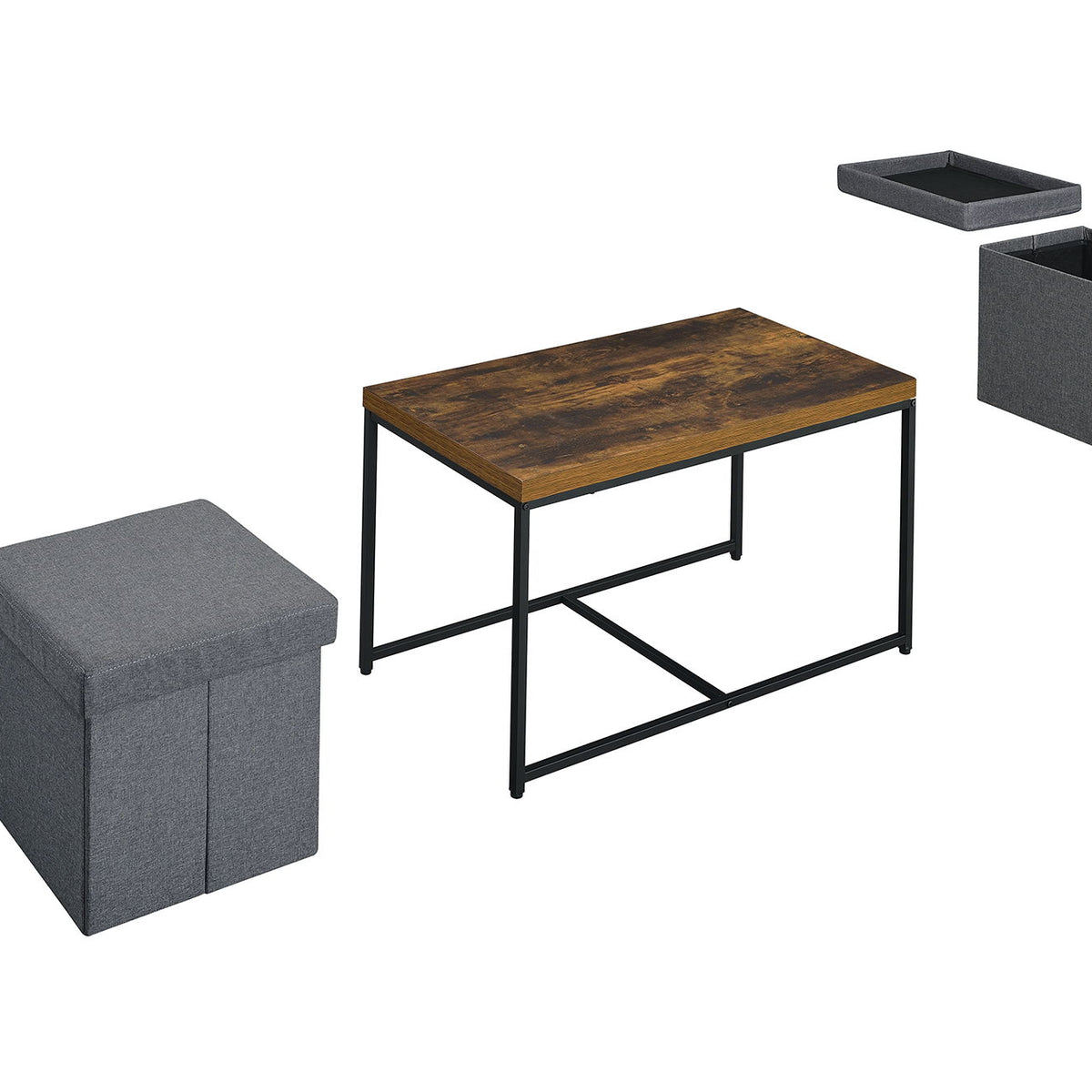 Murph - Wood Grain 3 Piece Coffee Table (Set of 3)