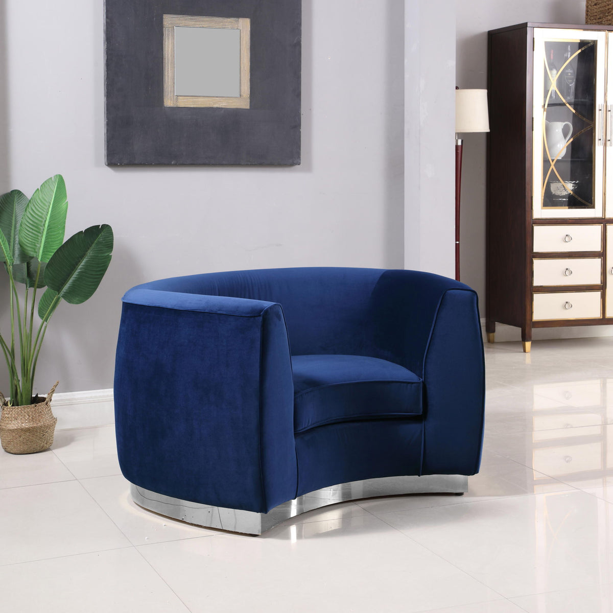 Julian - Chair with Chrome Base