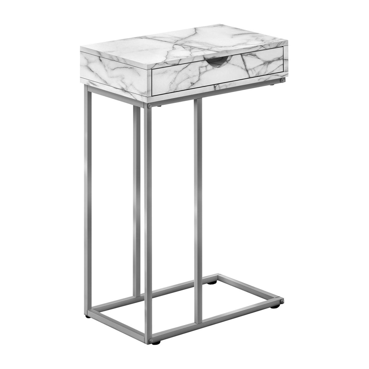 Accent Table, C - Shaped Contemporary & Modern Design