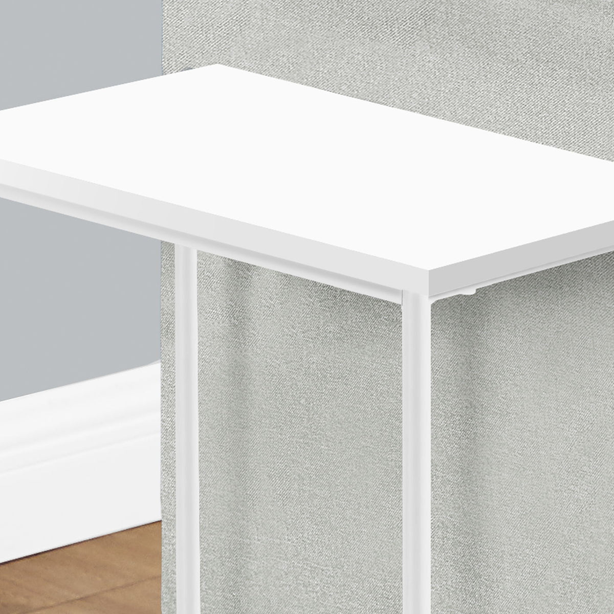 Accent Side Table, Narrow, Small, 2 Tier, Contemporary & Modern