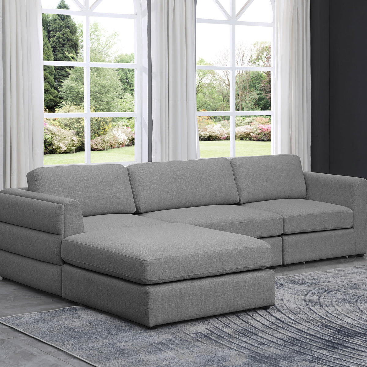 Beckham - 4 Piece Modular L-Sahped Sectional