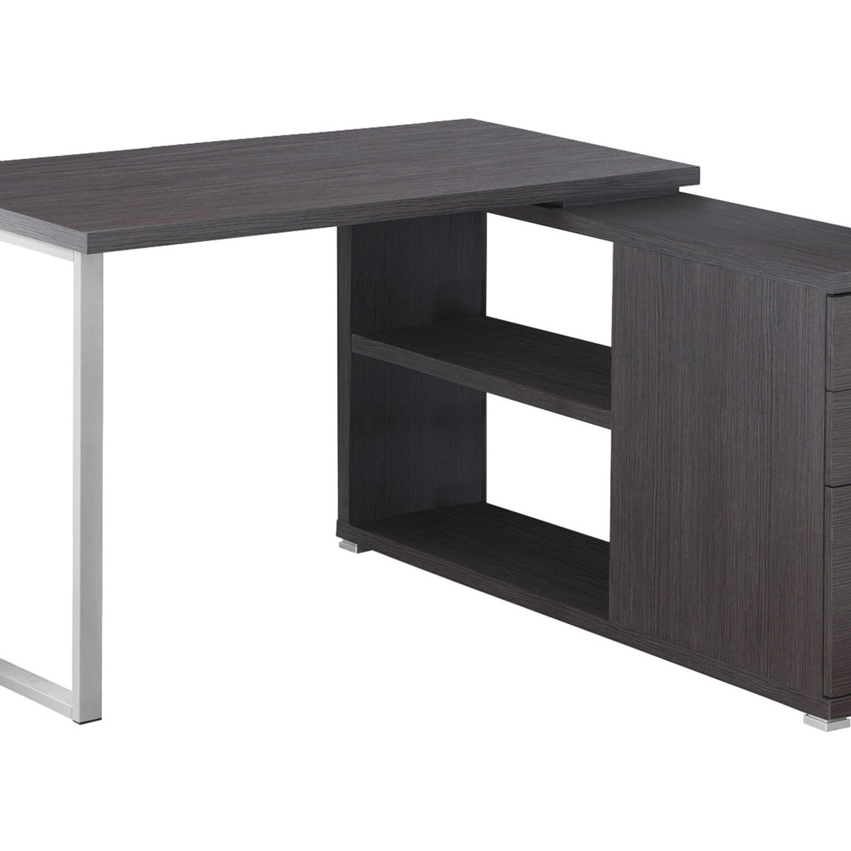 Computer Desk, Home Office, Corner, Left, Right Set - Up, Storage Drawers, L Shape, Laptop, And Contemporary & Modern