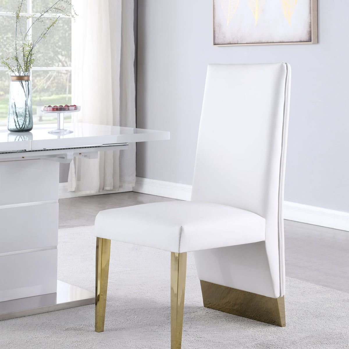 Porsha - Dining Chair (Set of 2) - Gold Base