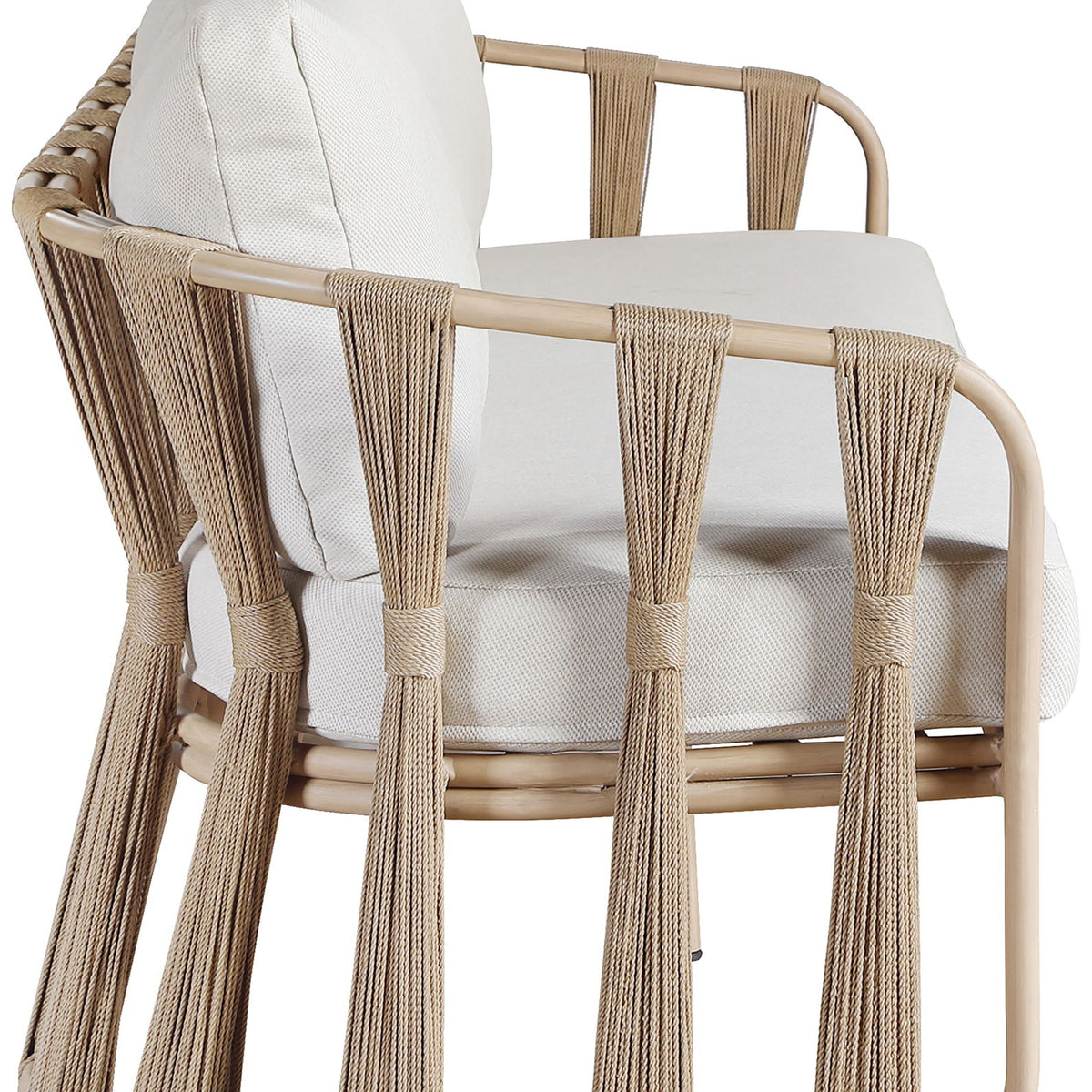 San Pietro - Resilient Waterproof Fabric 60.5" Upholstered Outdoor Patio Loveseat