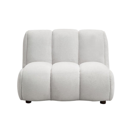 Manilla - Sectional Sofa With Chair - Ivory White