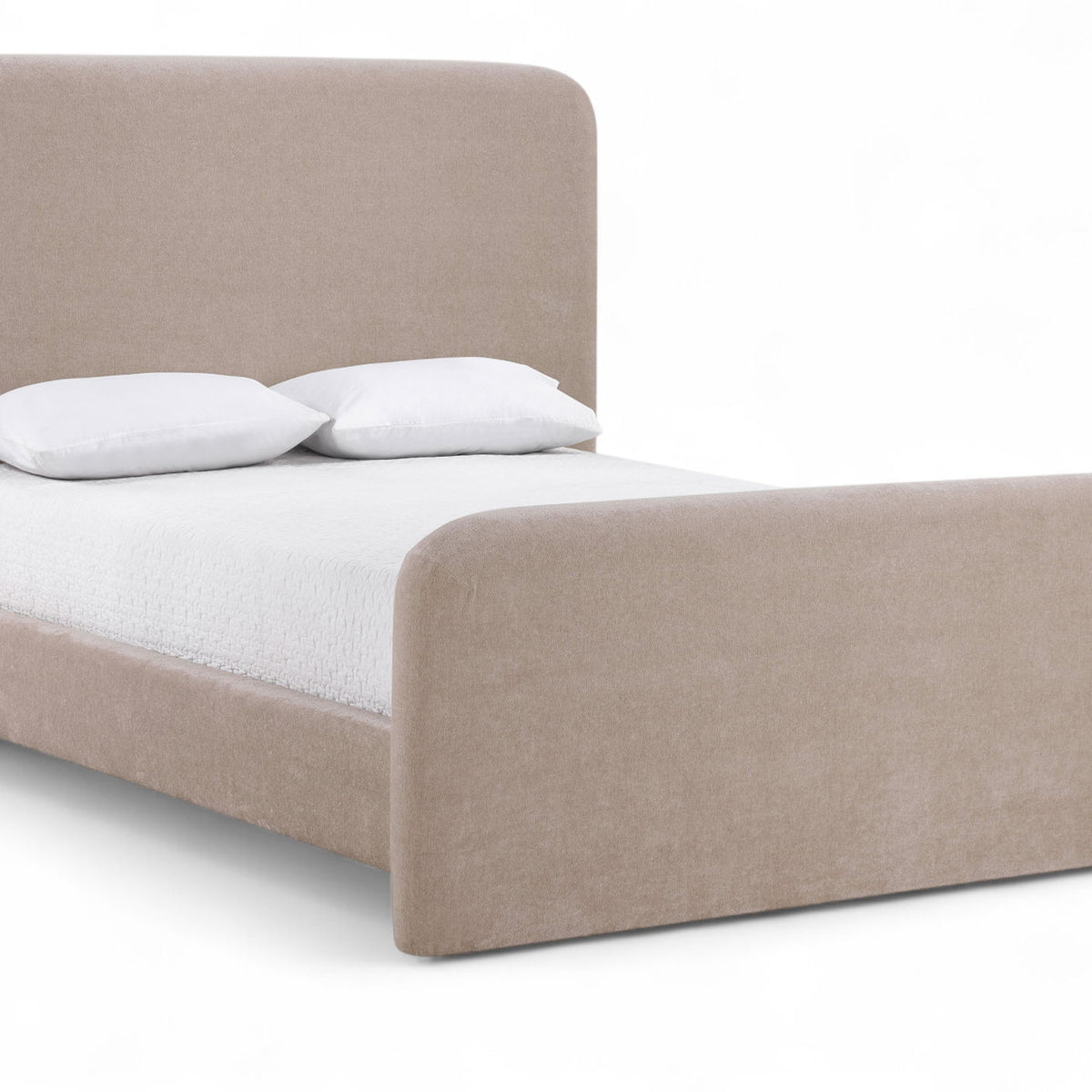 Fira - Chenille Fabric Upholstered Bed