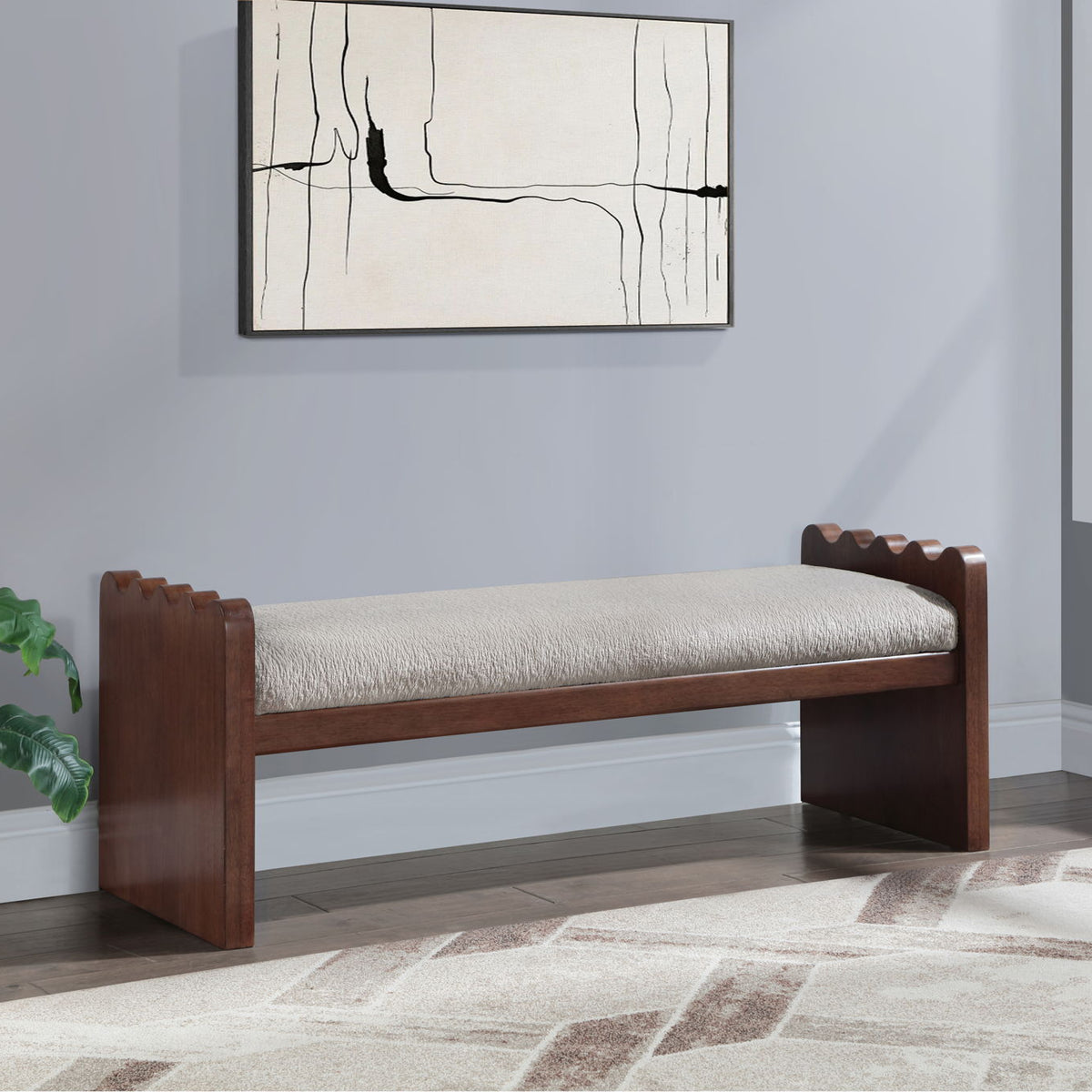 Sonia - Bench With Brown Base