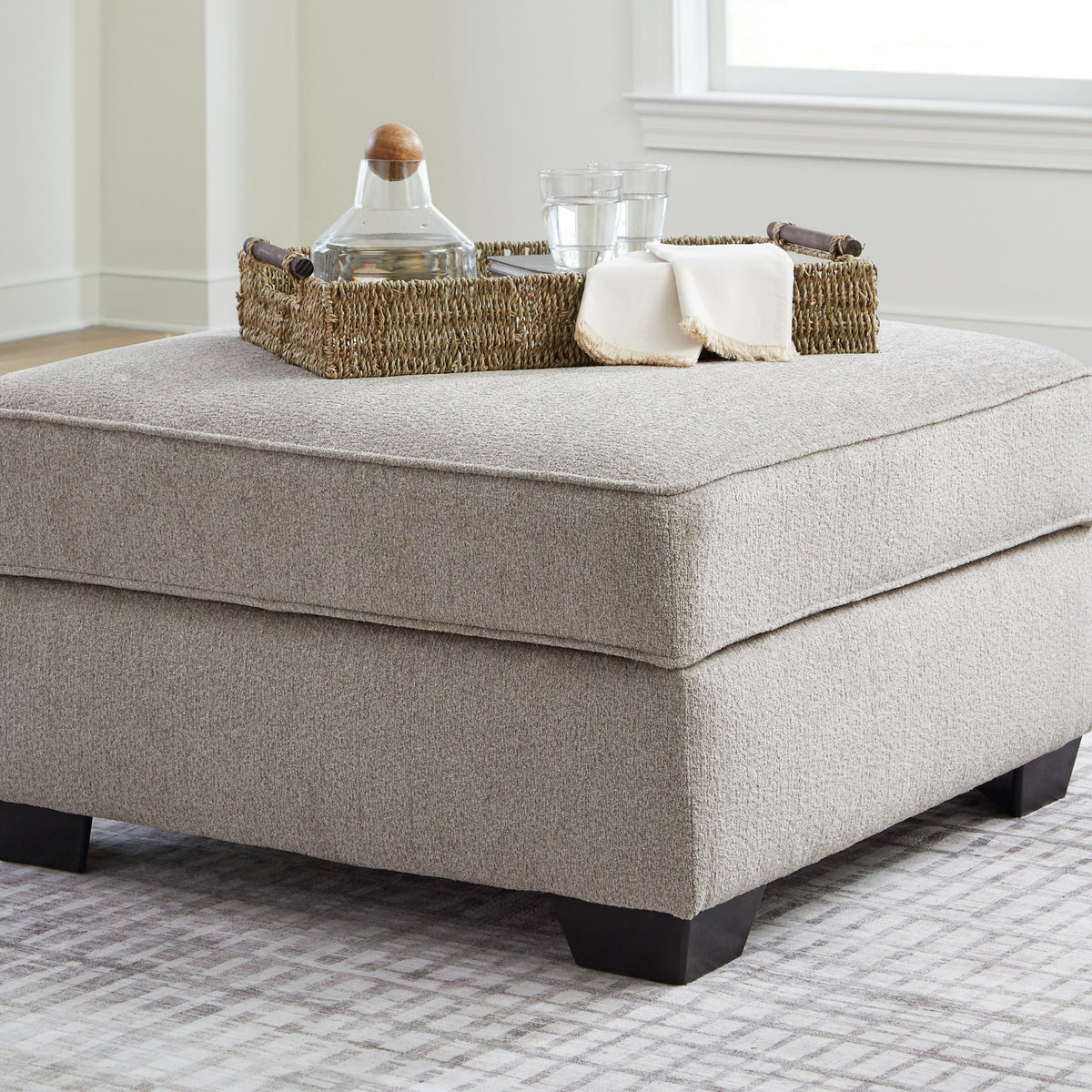 Claireah - Ottoman With Storage - Umber