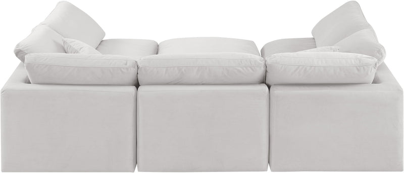 Indulge - Velvet 6 Piece Modular Sectional