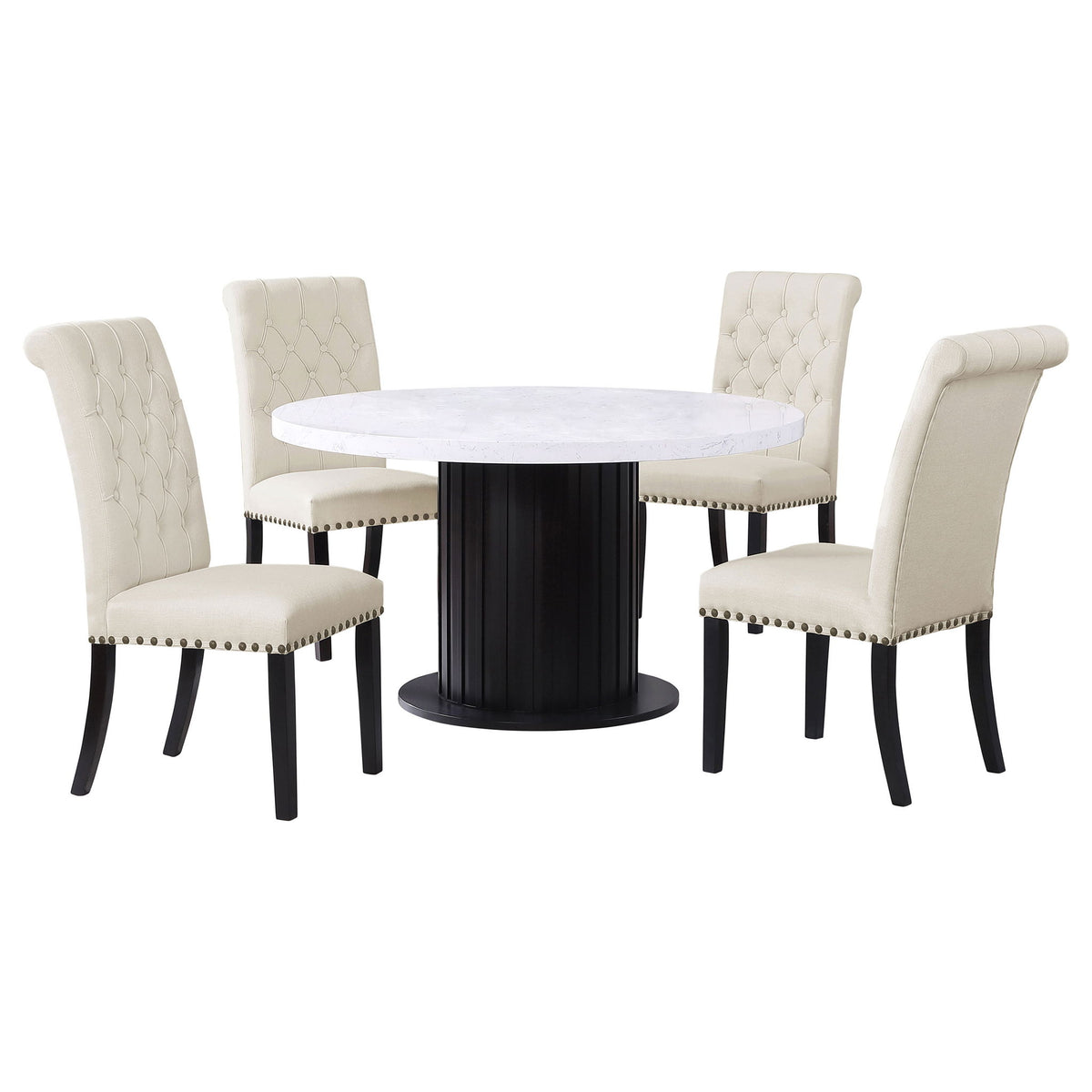 Sherry - 5 Piece Round Dining Table Set
