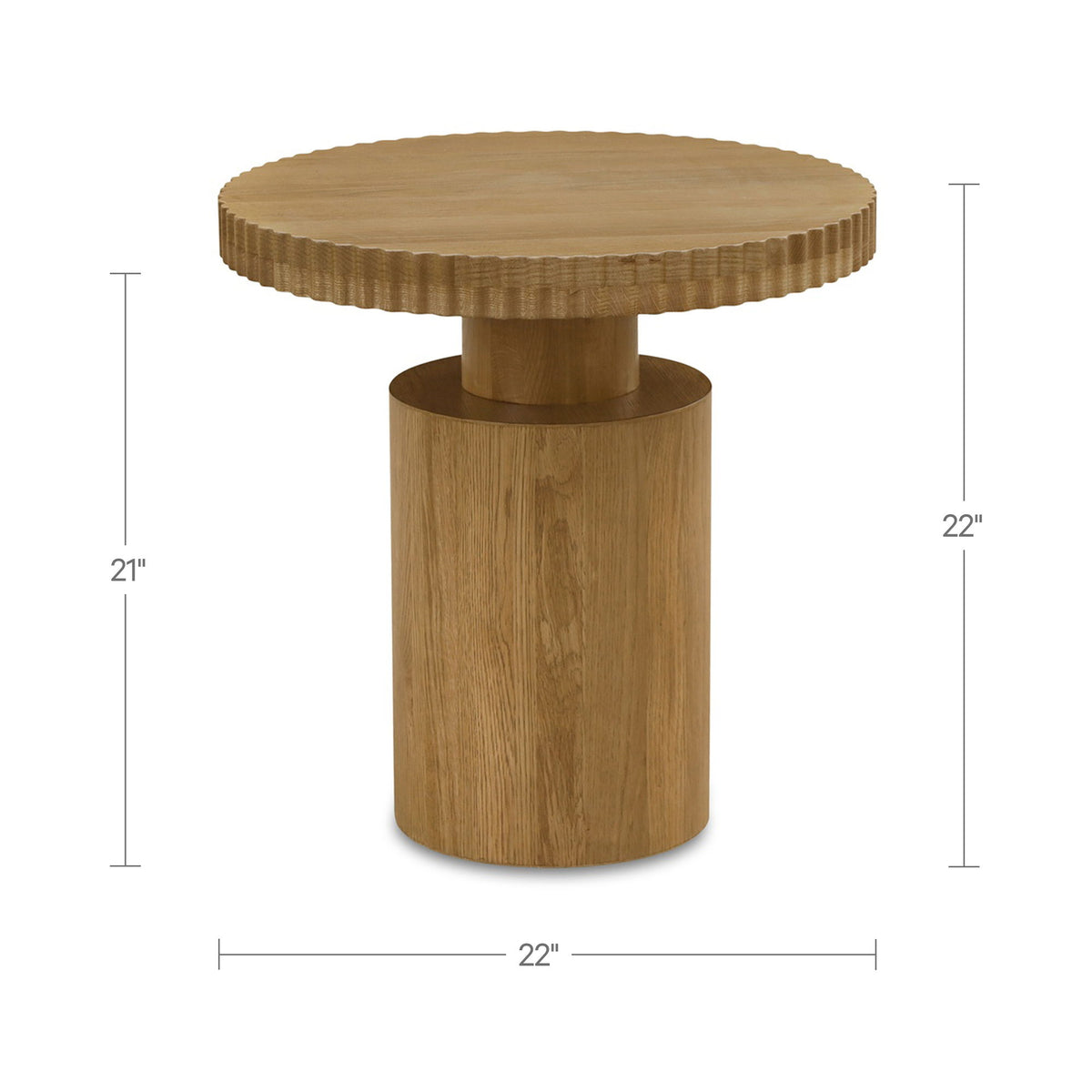 Leigh - Side Table - Brown