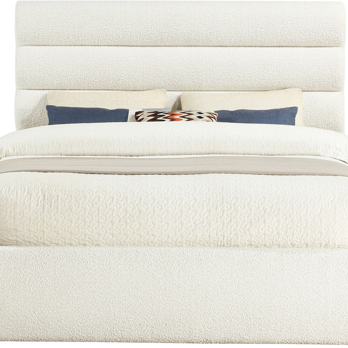 Adam - Boucle Fabric Bed With 52" Headboard
