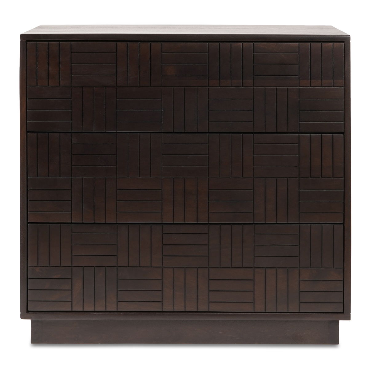 Denman - 3 Drawer Nightstand - Dark Brown