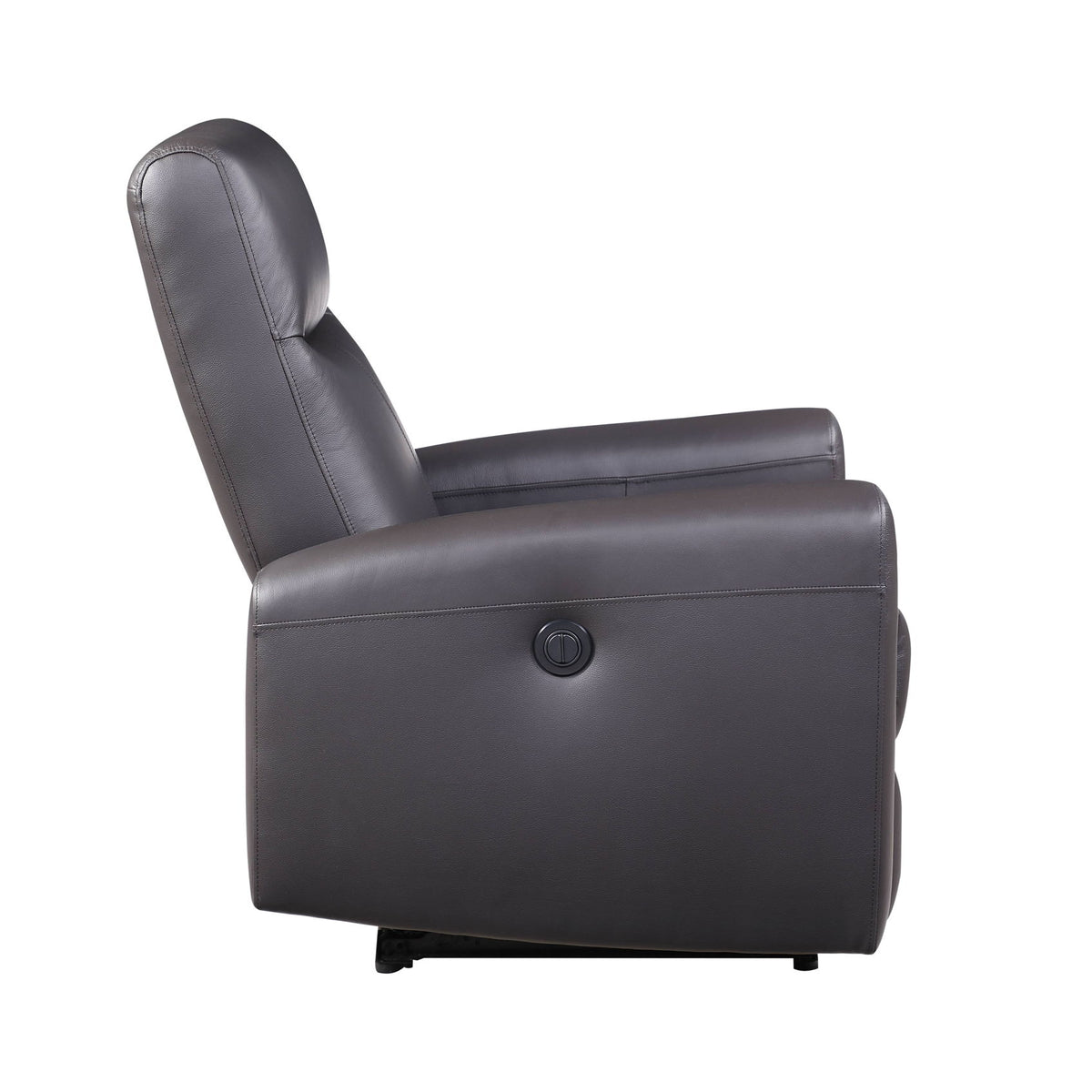Blane - Top Grain Leather Match Power Motion Recliner - Brown