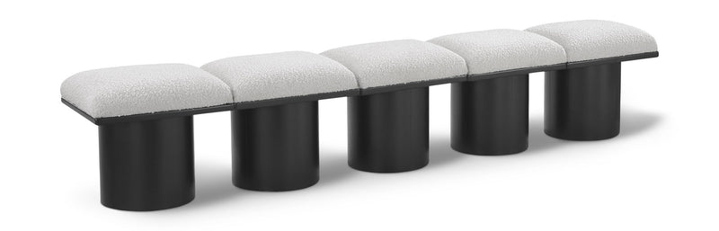 Pavilion - 5 Piece Modular Bench With Black Base