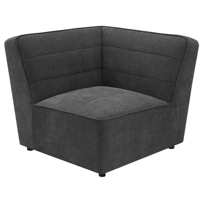 Sunny - Upholstered Corner Chair - Dark Charcoal