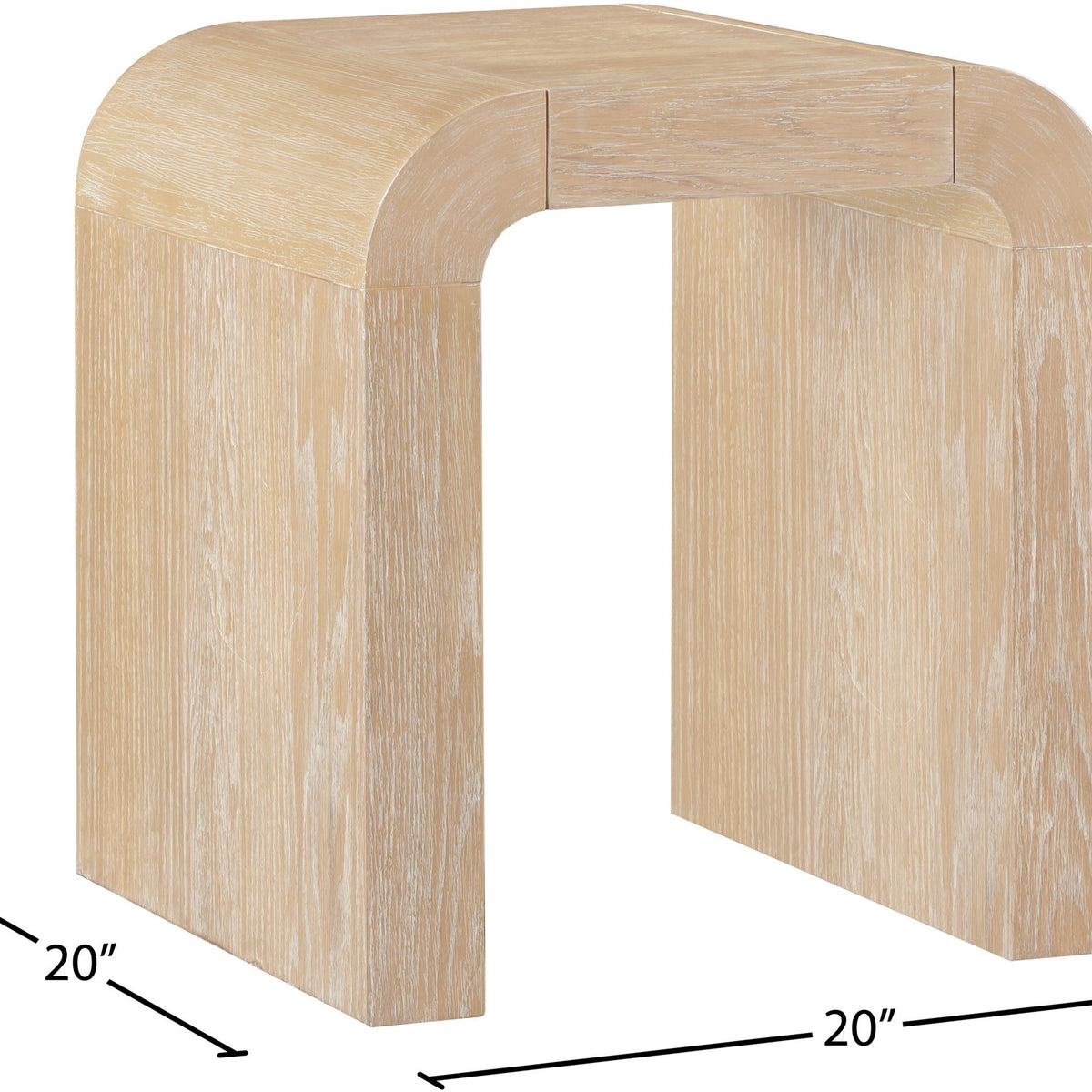 Toulon - Oak Veneer End Table