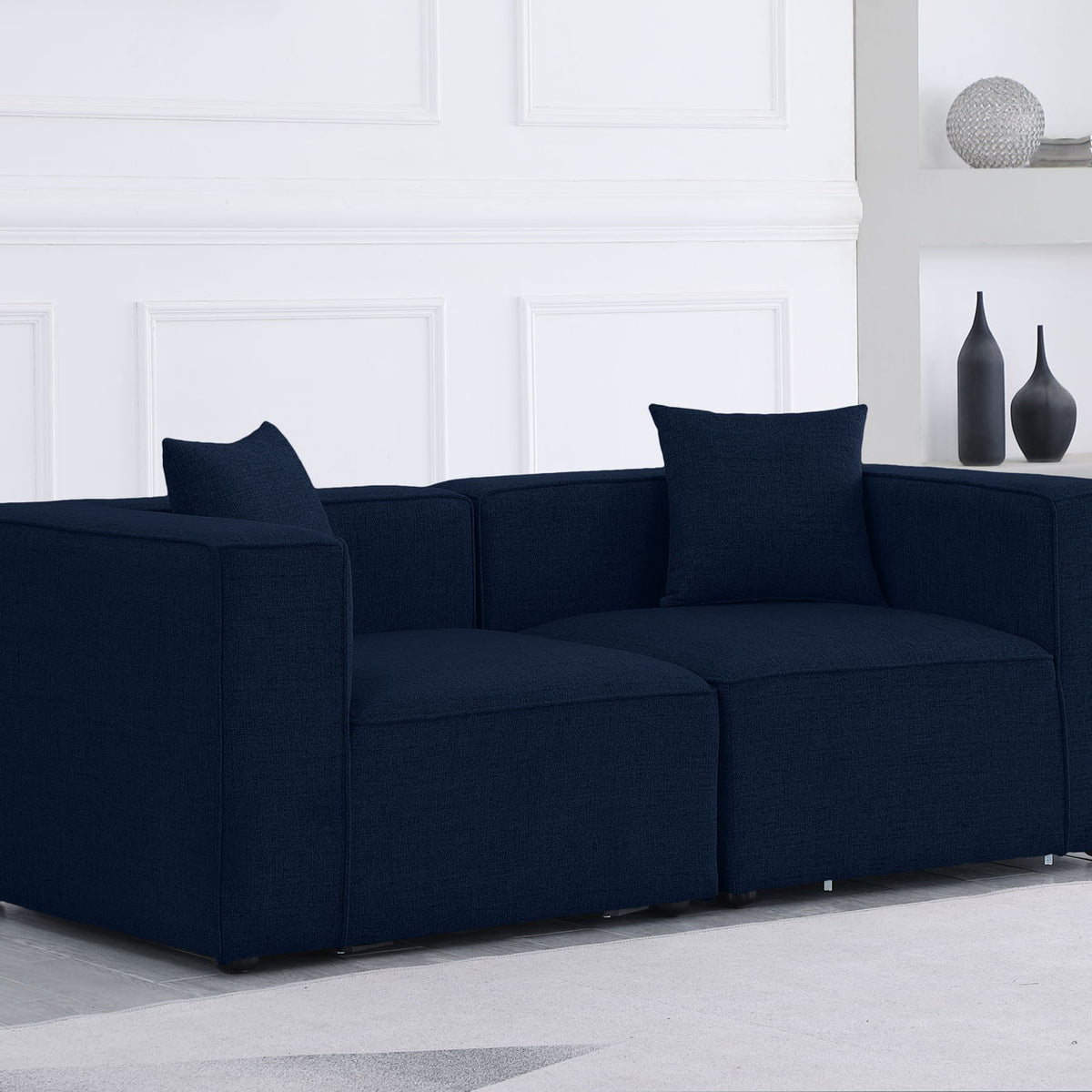 Cube - Linen Modular 2 Seat Sofa