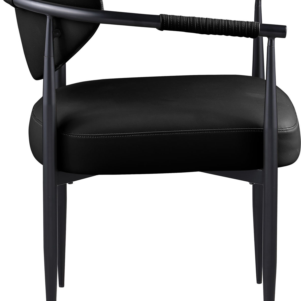 Virella - faux Leather Upholstered Dining Chair (Set of 2) - Black Base