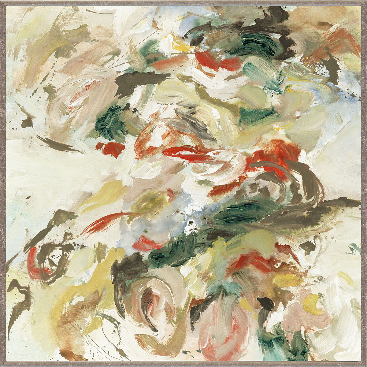 Tropic - 48" x 48" Painting By Buddy Whitlock - Champagne