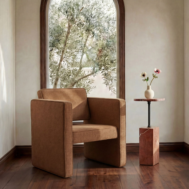 Harris - Accent Chair - Black / Beige Weave