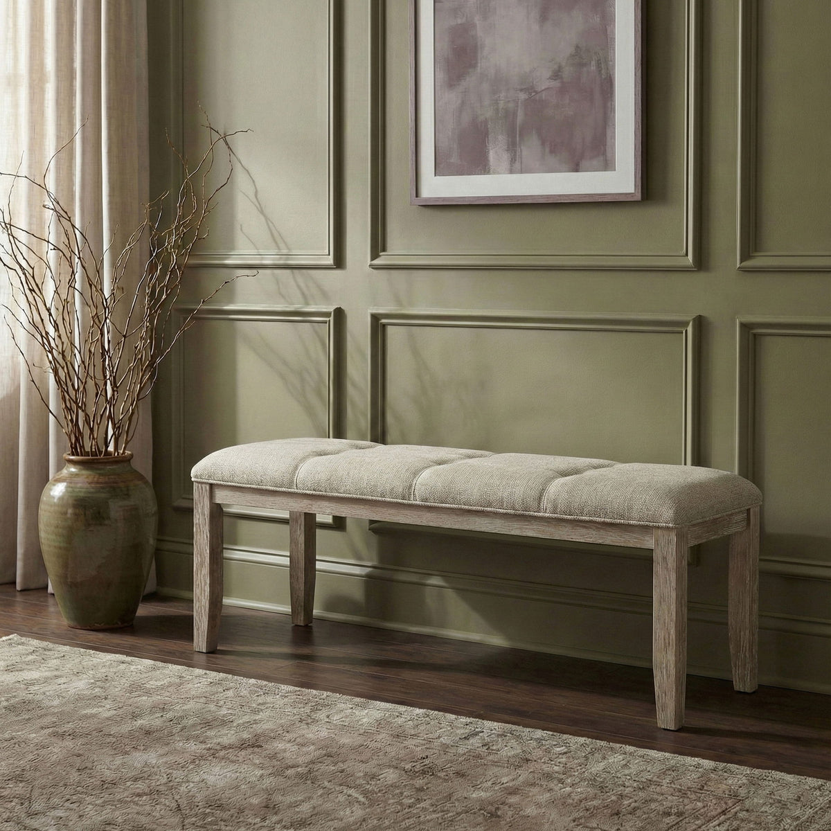 Ananda - Fabric Upholstered Bench