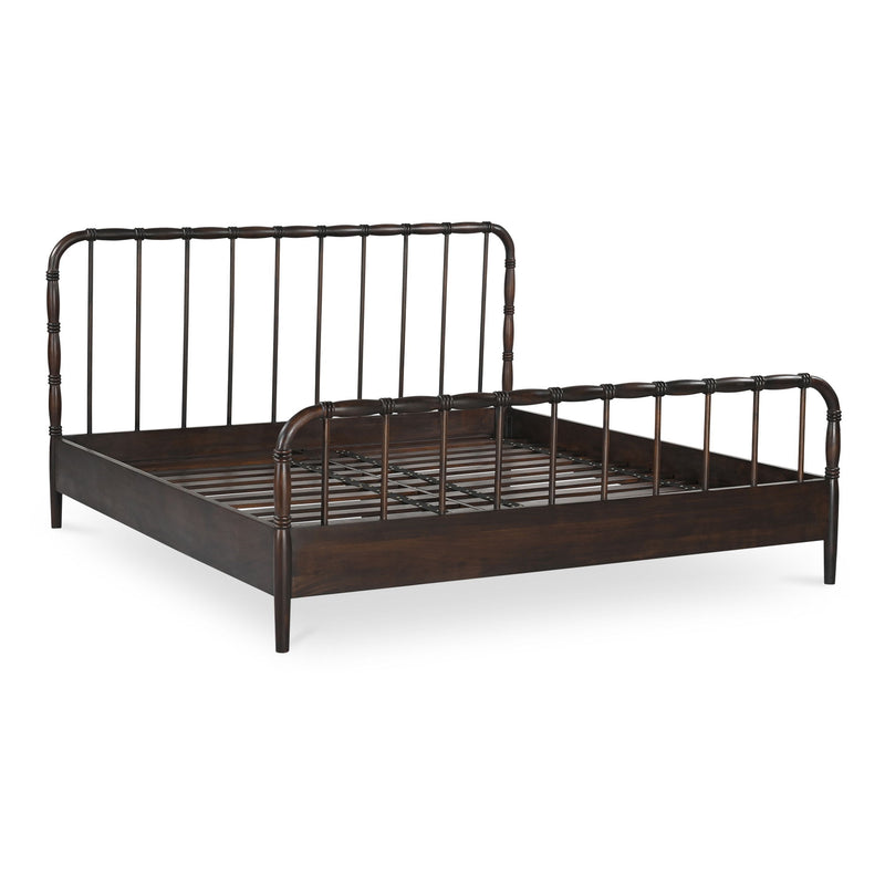 Vivian - King Bed - Dark Brown