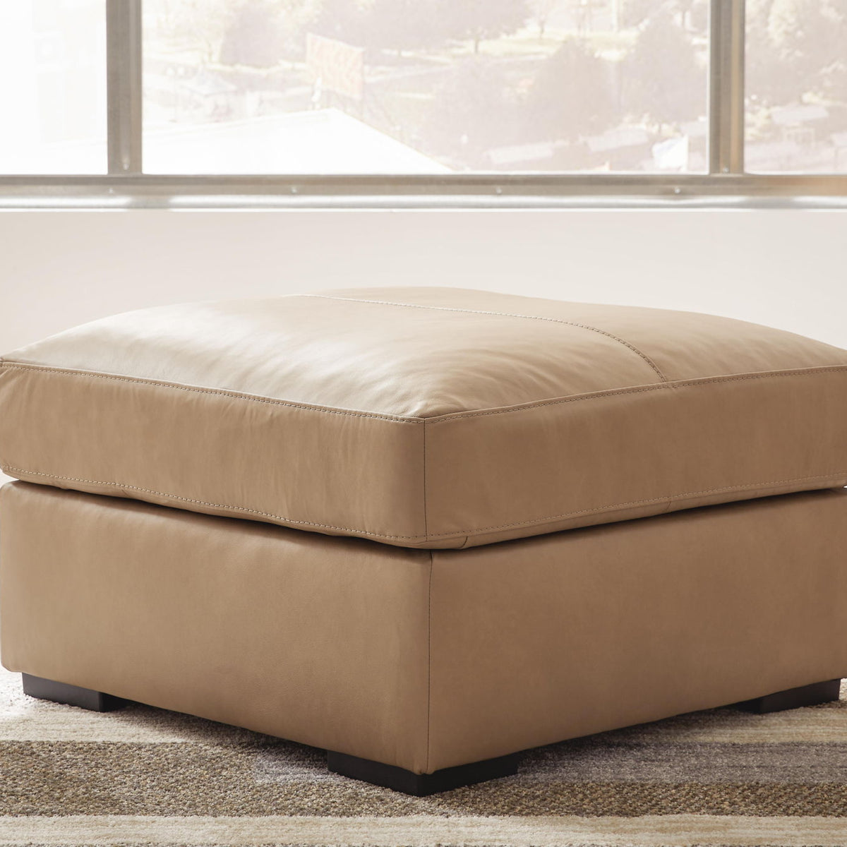 Bandon - Oversized Accent Ottoman - Toffee