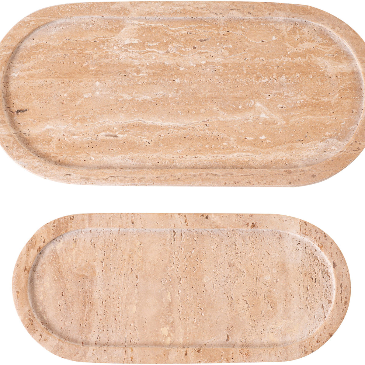 Vanta - Tray (Set of 2) - Travertine