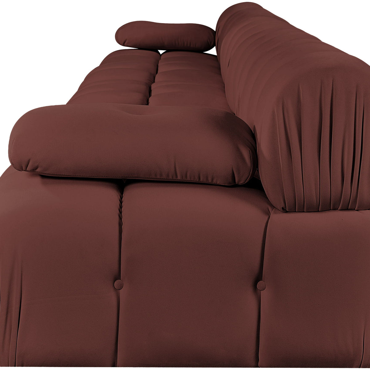 Orin - Velvet 5 Piece Modular Armless Sofa