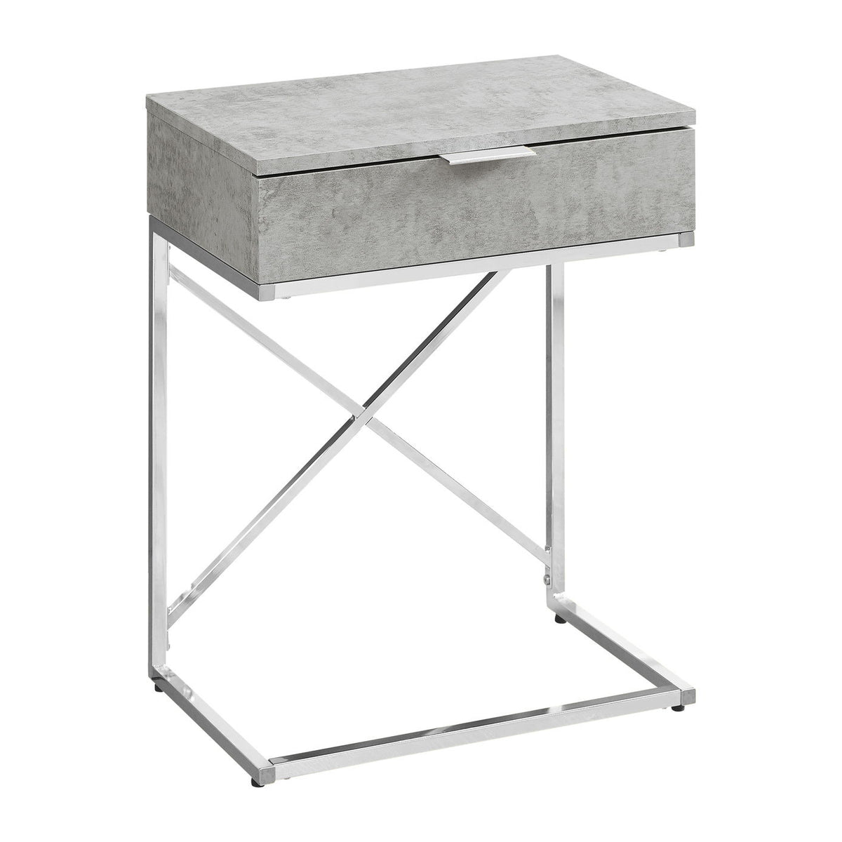 Accent Side Table, Storage Drawer, Spacious Tabletop, Contemporary & Modern