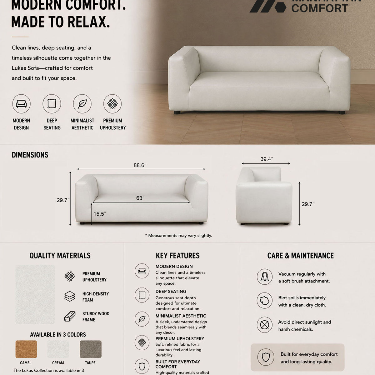 Manhattan Lukas - Sofa