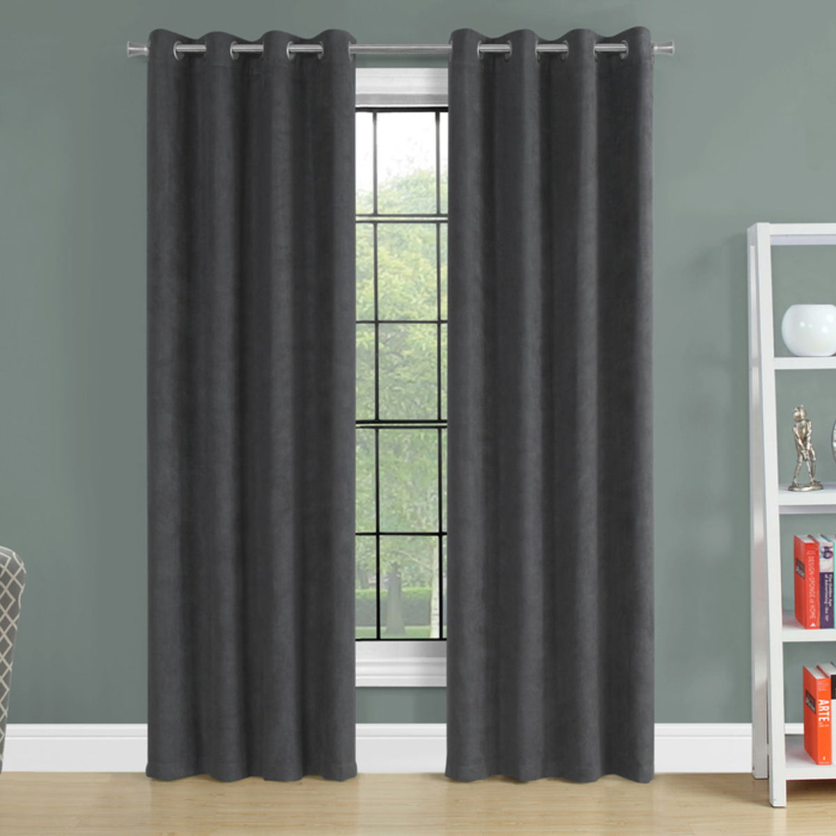 2 Pieces Set, Curtain Panel, Room Darkening, Grommet