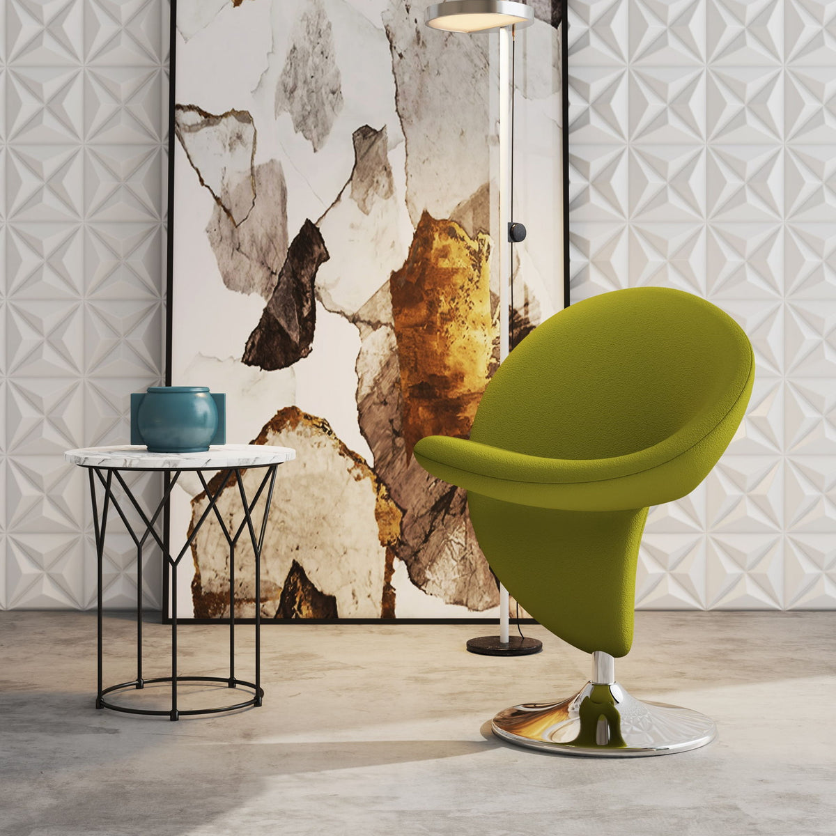 Manhattan Curl - Swivel Lounge Chair