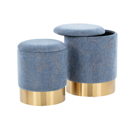 Marla - Contemporary Nesting Ottoman Set