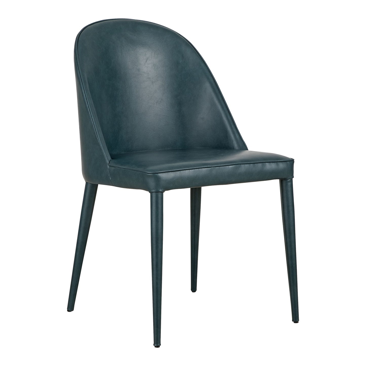 Burton - Dining Chair Chair Vegan Leather (Set of 2) - Dark Teal