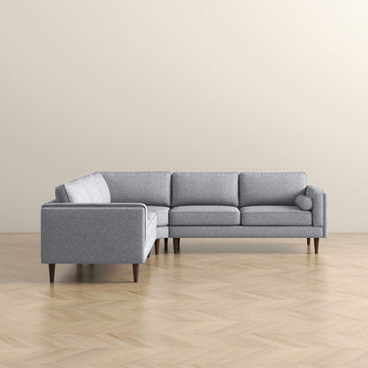 Amber - Velvet Corner Sectional Sofa