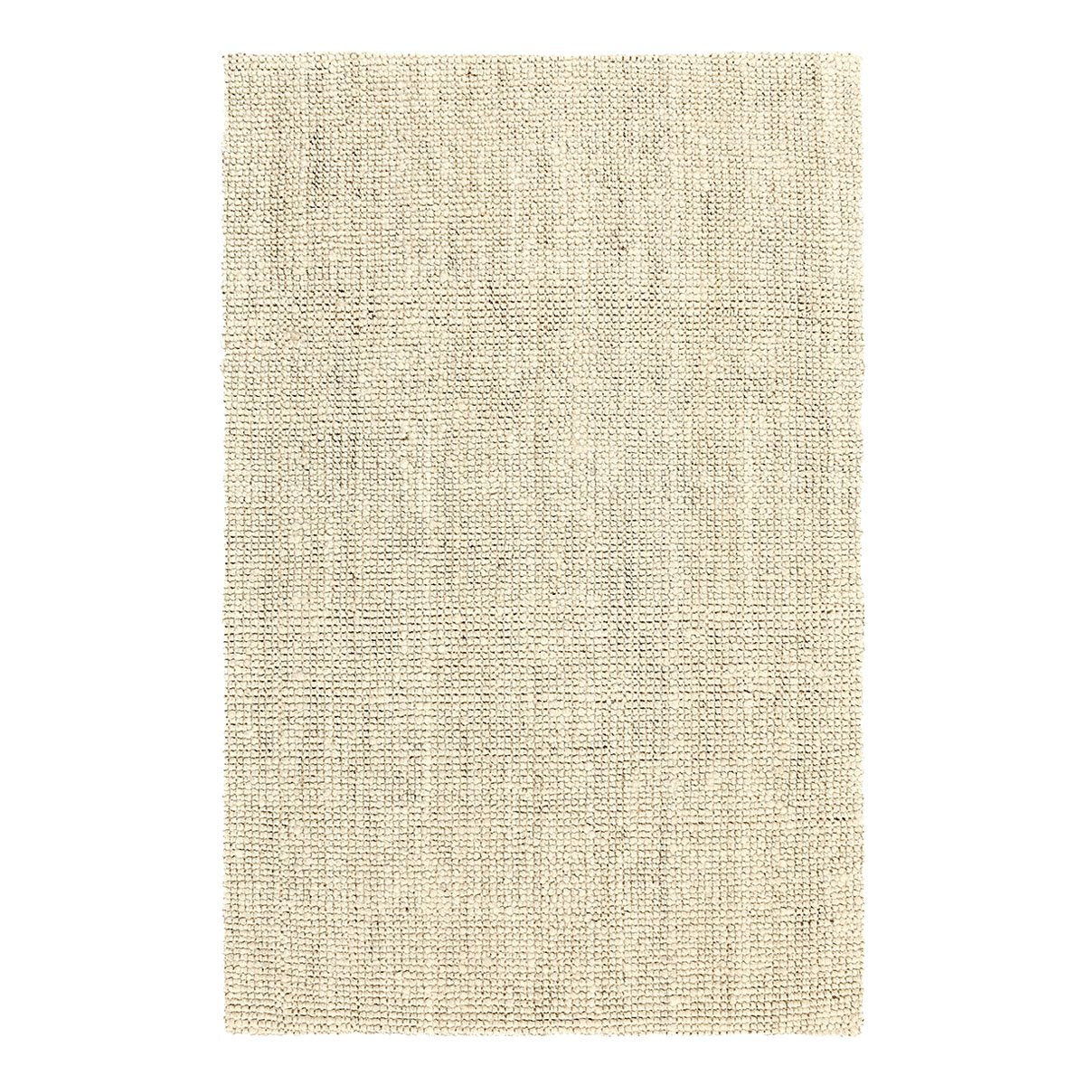 Ivory chunky loop rug with textured loop pile