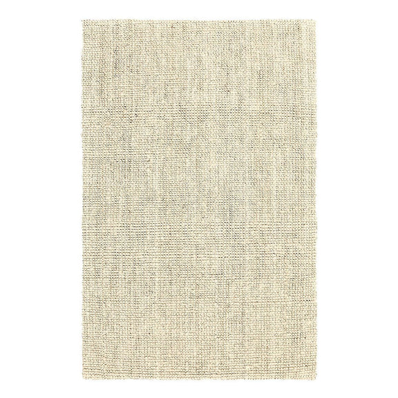 Ivory chunky loop rug with textured loop pile