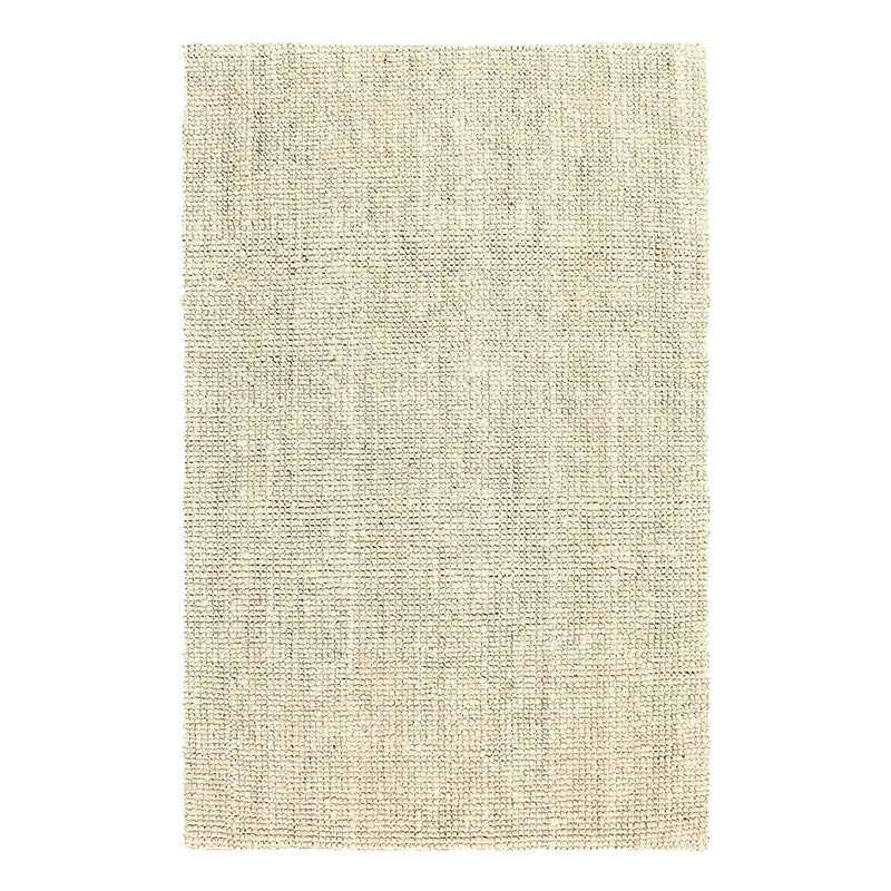 Ivory chunky loop rug with textured loop pile