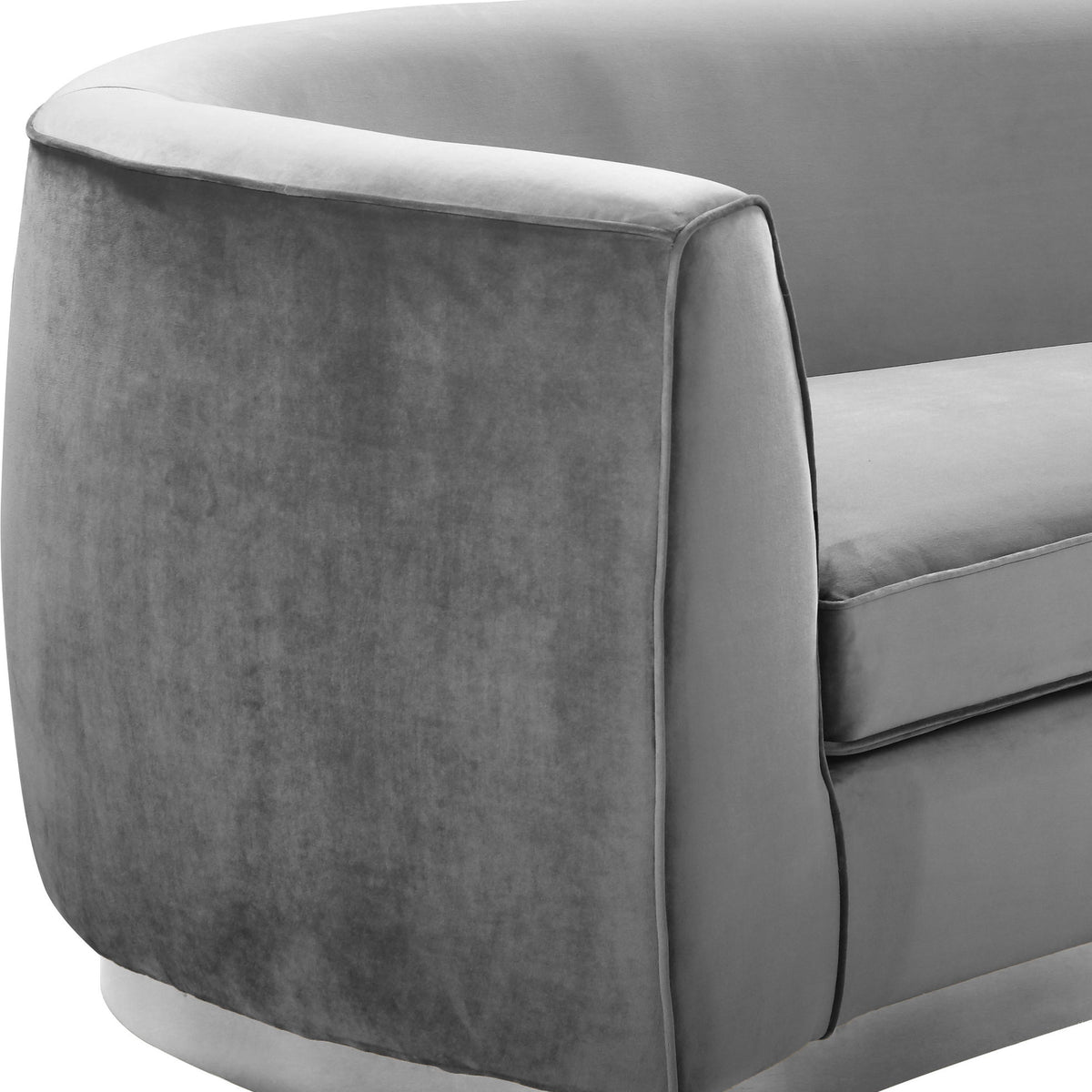 Julian - Loveseat with Chrome Base
