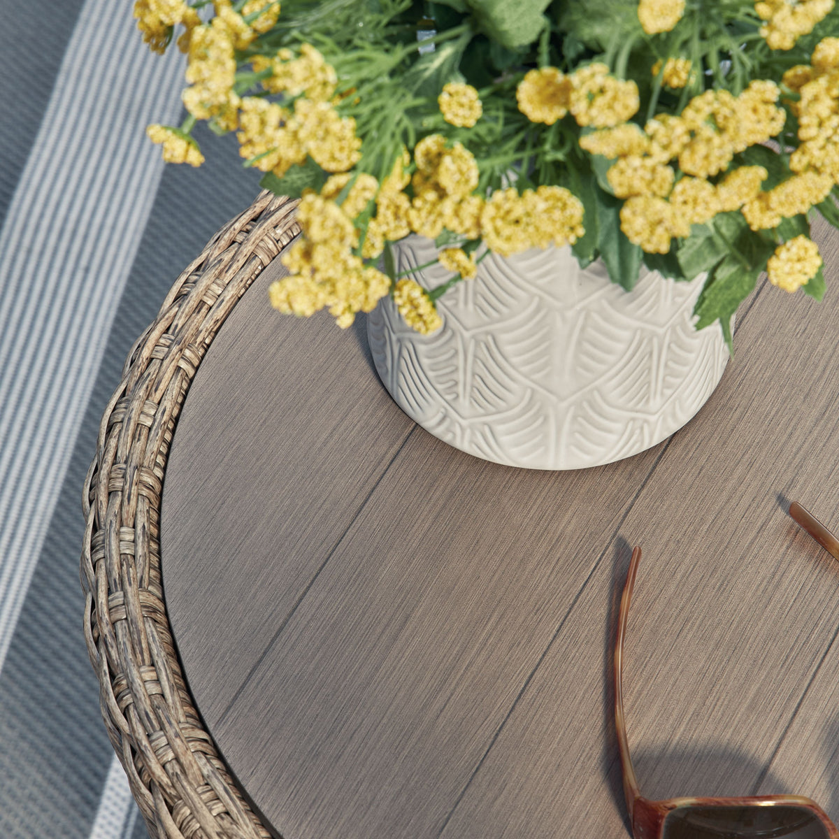 Danson - Beige - Round End Table