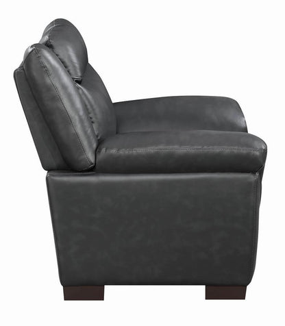 Arabella - Upholstered Padded Arm Accent Chair - Gray